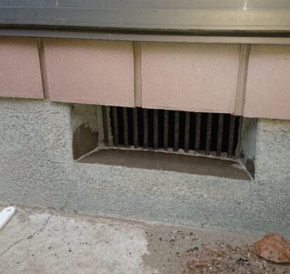 ネズミ侵入口の通気口